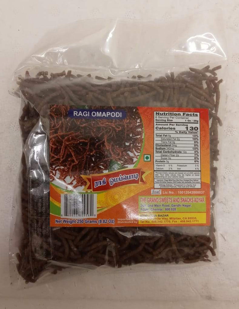 Grand Sweets & Snacks Ragi Omapodi 250GM