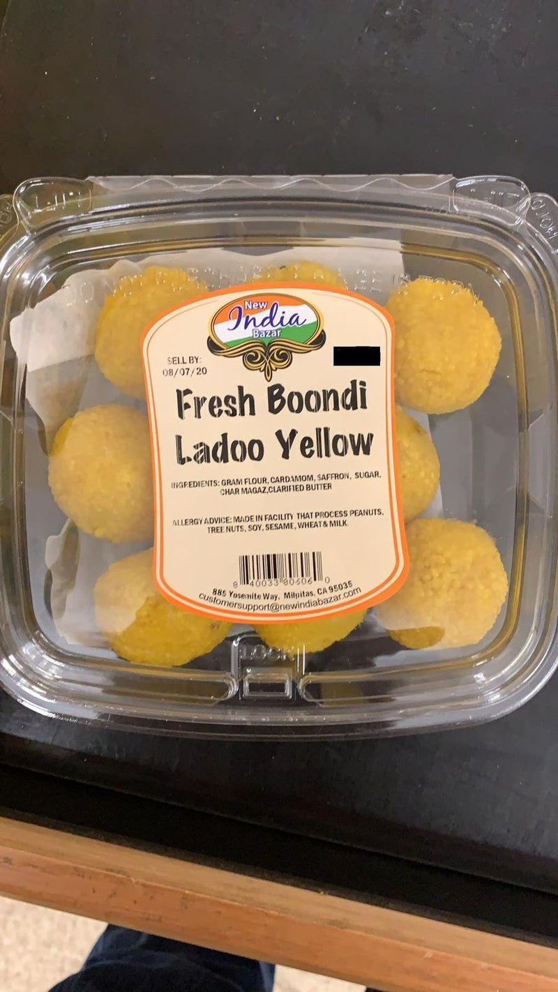 New India Bazar Fresh Boondi Ladoo Yellow 1LB