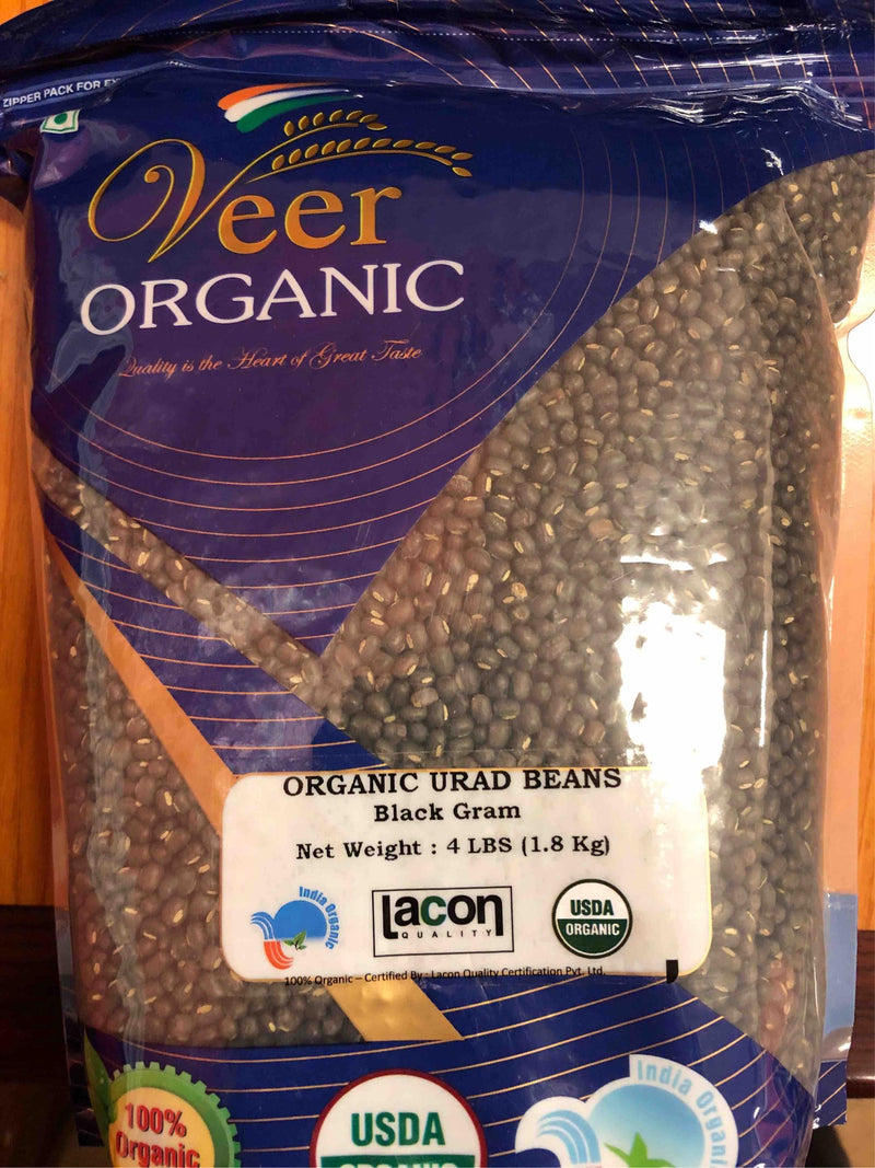 Veer Organic Urad Beans 4LB