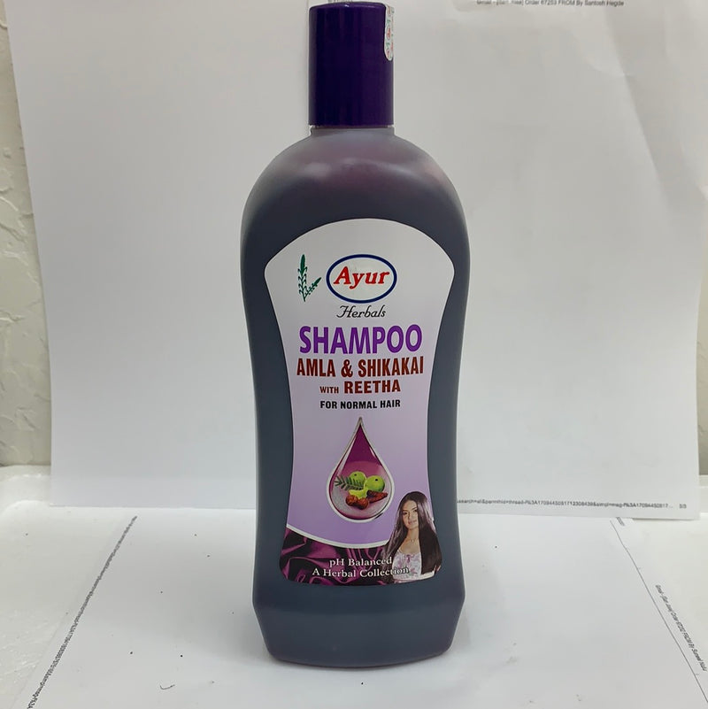 Ayur Amla Shikakai With Reetha Shampoo 1Ltr