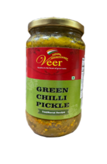 Veer Green Chilli Pickle 800g