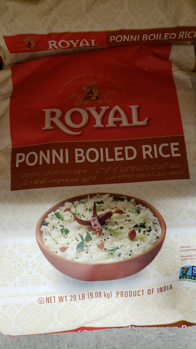 Royal Ponni Boiled Rice 20LB