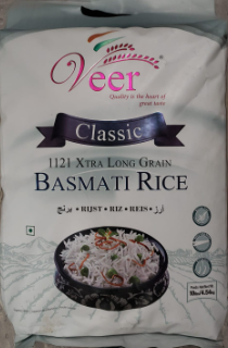 Veer Classic 1121 Xtra Long Grain Basmati Rice 10 LB