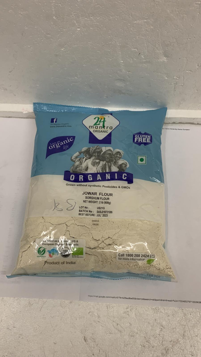 24 Mantra Organic Jowar Flour 2LB