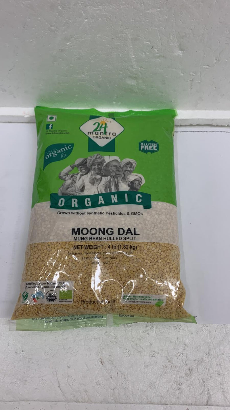 24 Mantra Organic Moong Dal 4LB