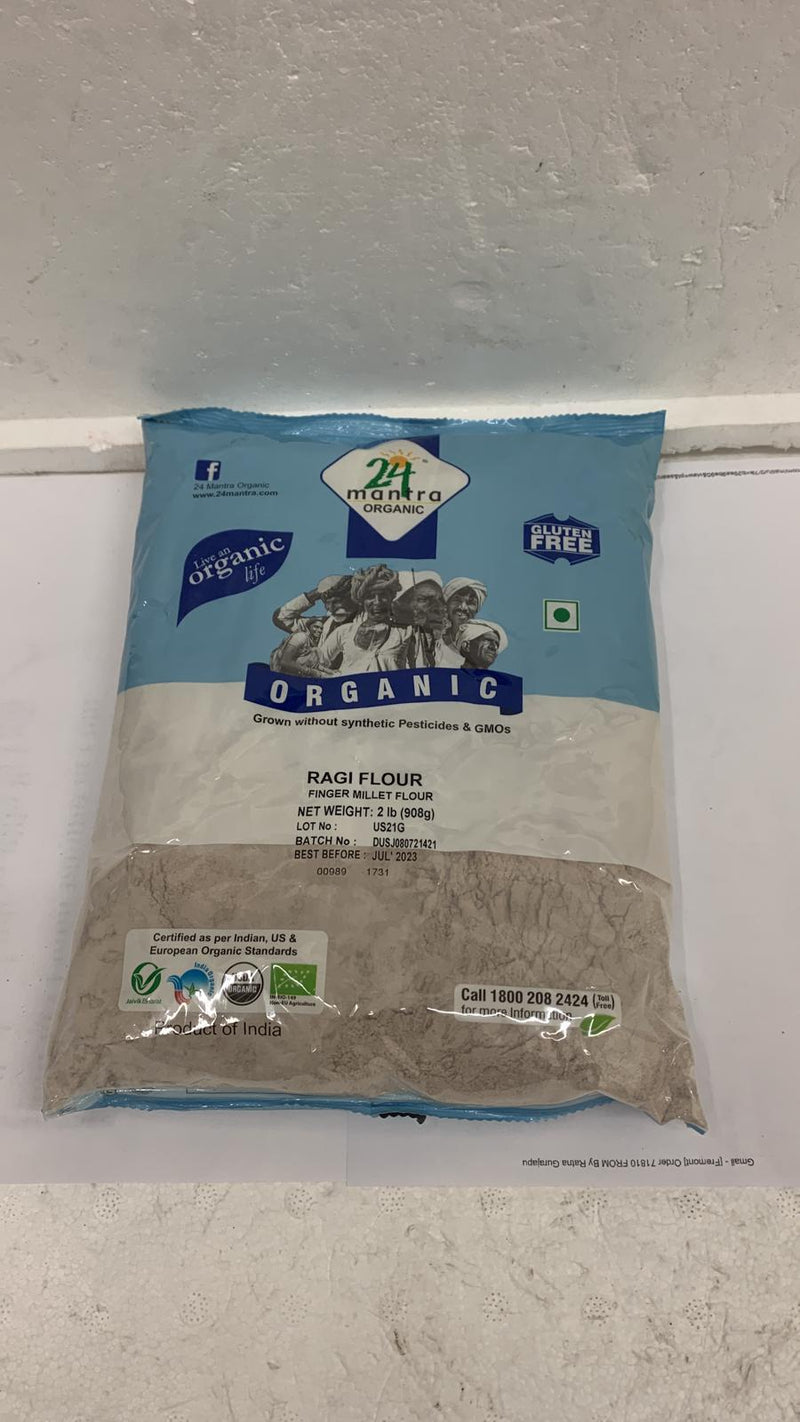 24 Mantra Organic Ragi Flour 2LB