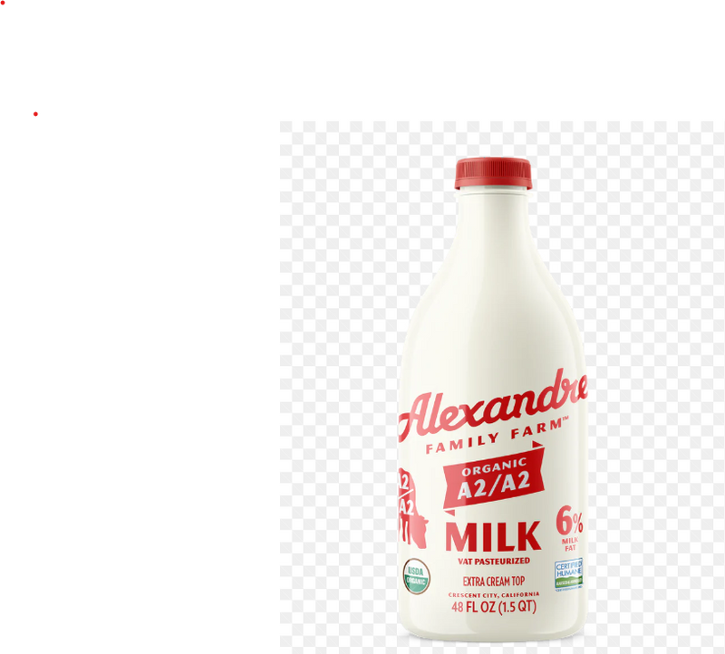 Alexandre Organic A2/A2 6% Milk 48FL OZ(1.5 QT)