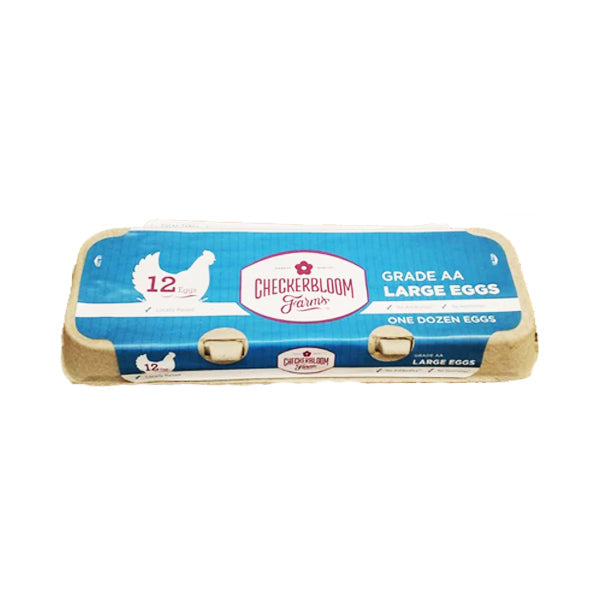Clover Checker Bloom Farms Eggs 1Dozen