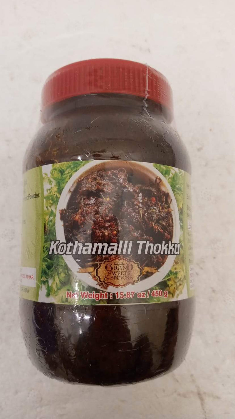 Grand Sweets & Snacks Kothamalli Thokku 450GM