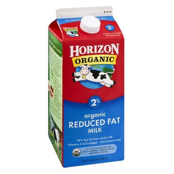 Horizon 2% Organic Reduced Fat Milk 1.89L
