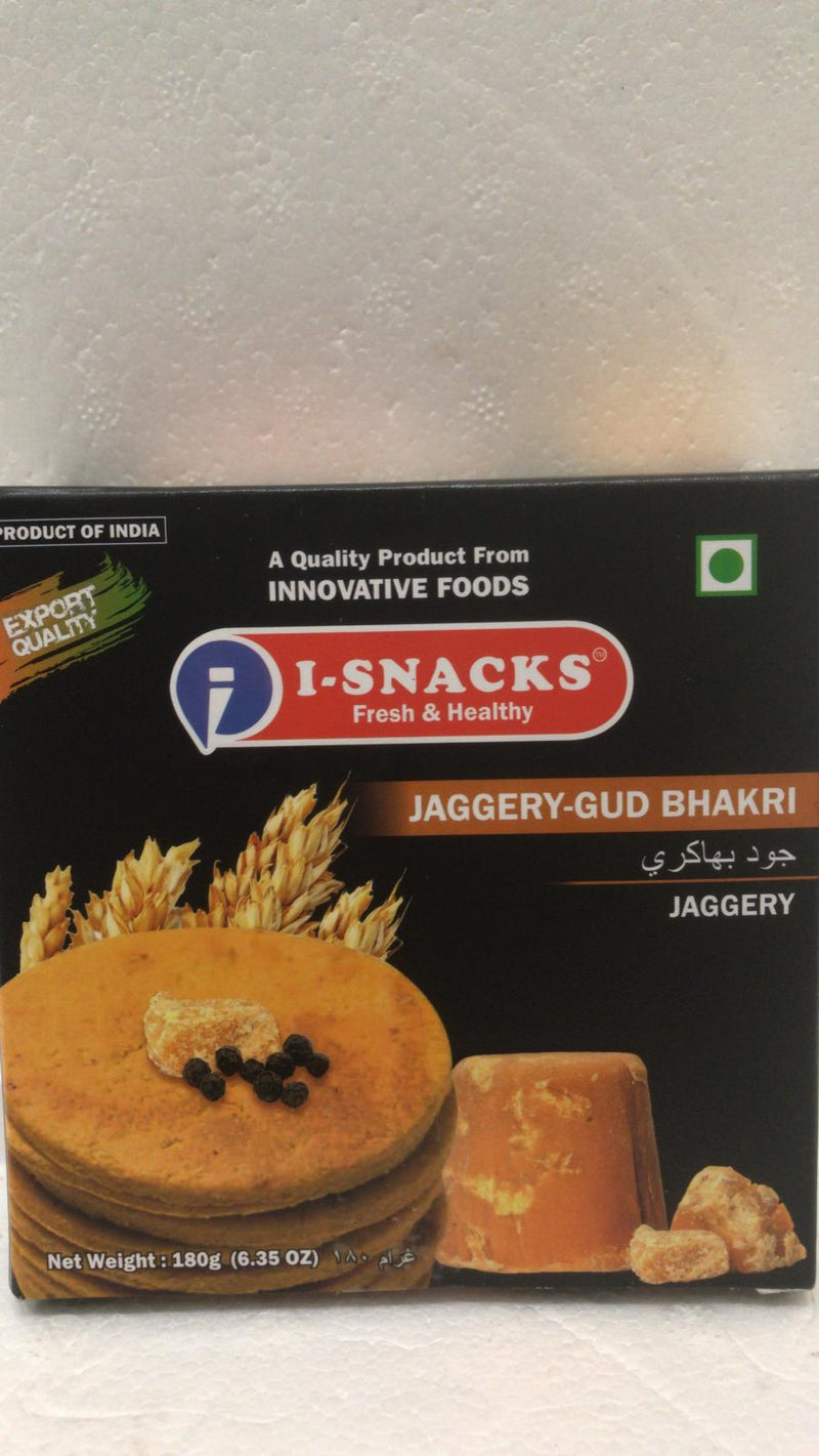 I Snacks Jaggery Gud Bhakri 180 GM