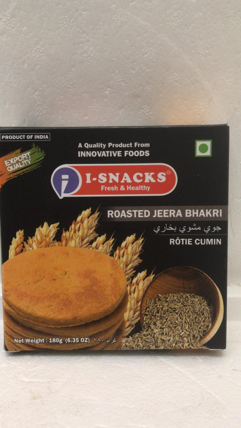 I Snacks Roasted Jeera Bhakri 180 GM