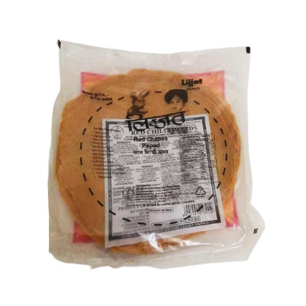 Lijjat Red Chillies Papad 200GM