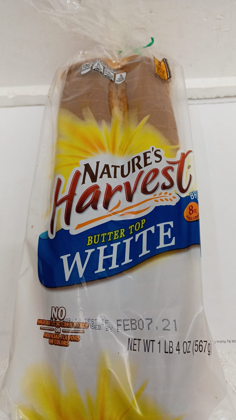 Nature's Harvest Butter Top White Bread 567GM