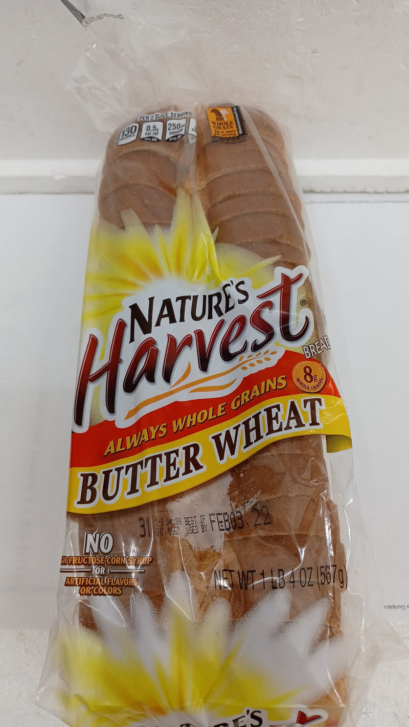 Nature's Harvest Butter Wheat Bread 567GM