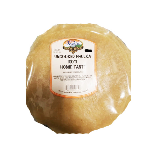 New India Bazar Uncooked Phulka Roti 18 Count