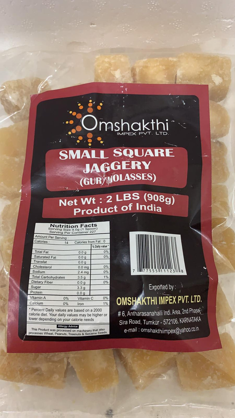 Omshakthi Small Square Jaggery 2LB