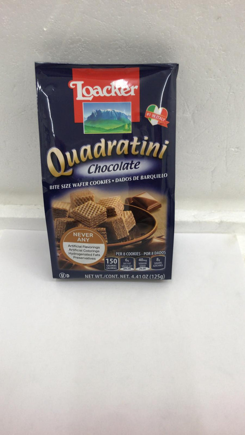 Loacker Quadratini Chocolate Wafer 4.41 OZ