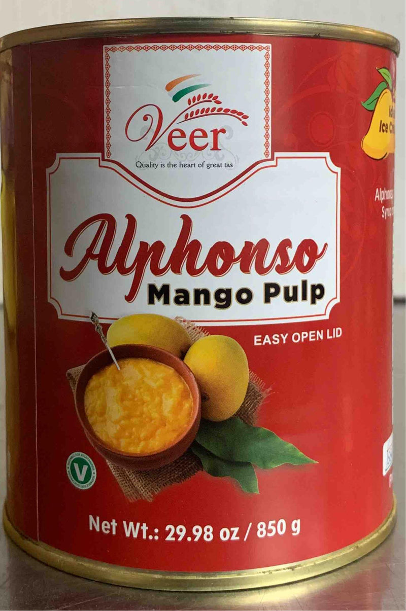 Veer Alphonso Mango Pulp 850GM