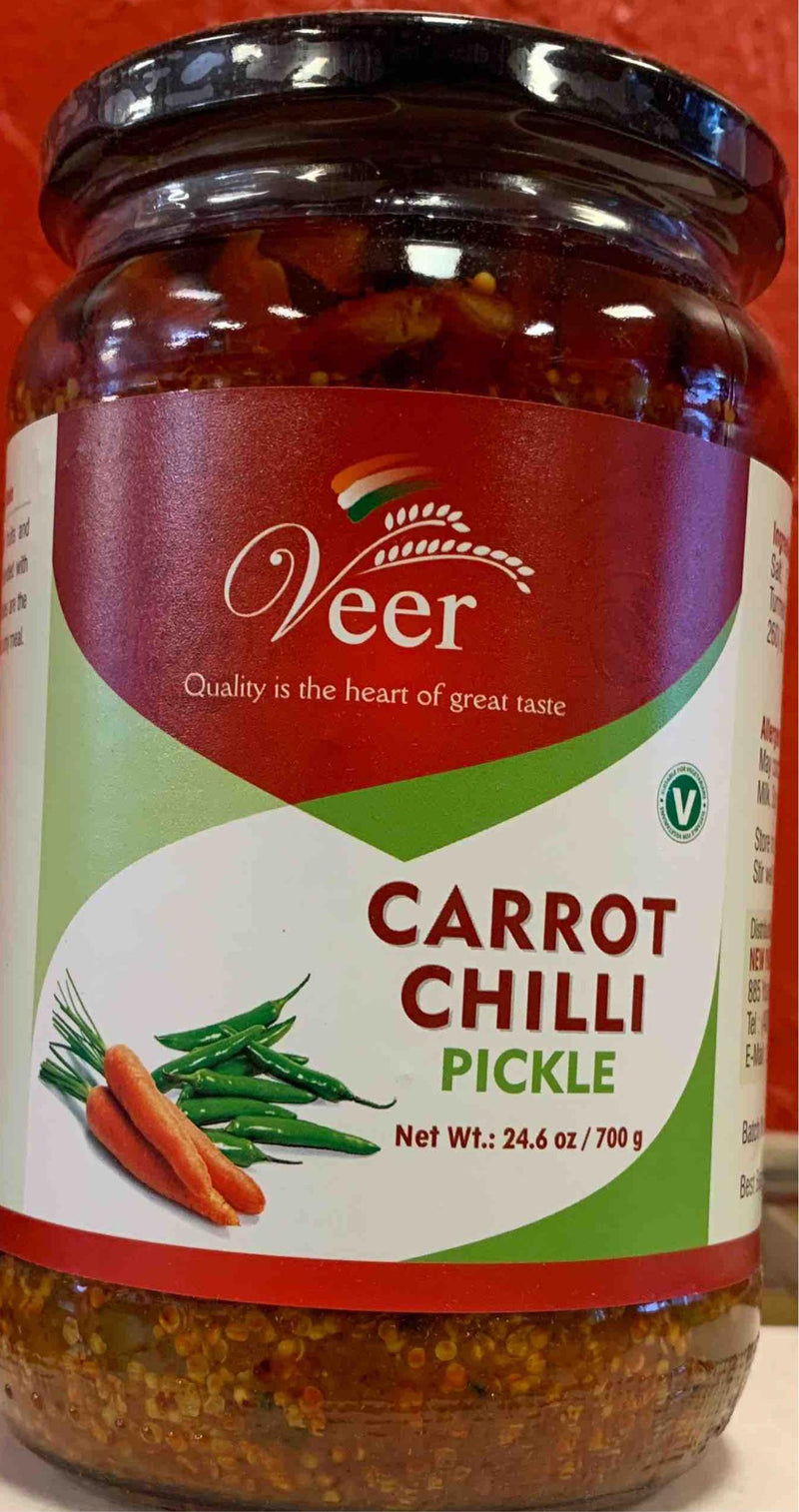 Veer Carrot Chilli Pickle 700GM