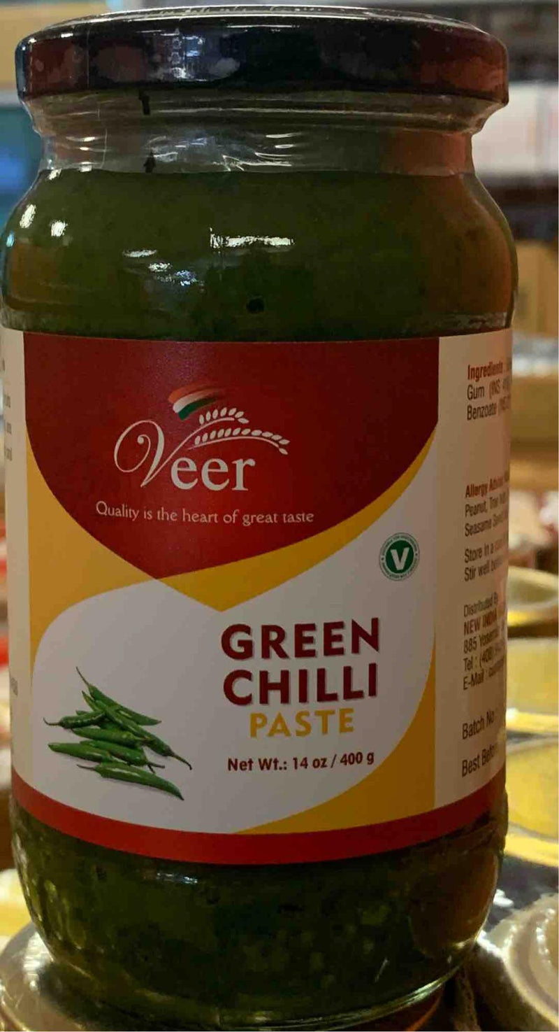 Veer Green Chili Paste 400GM