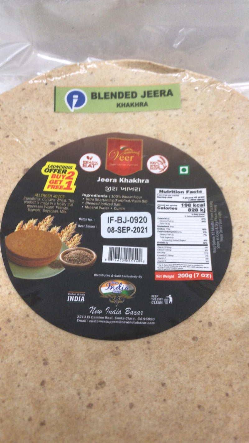 Veer Jeera Khakhra 200GM
