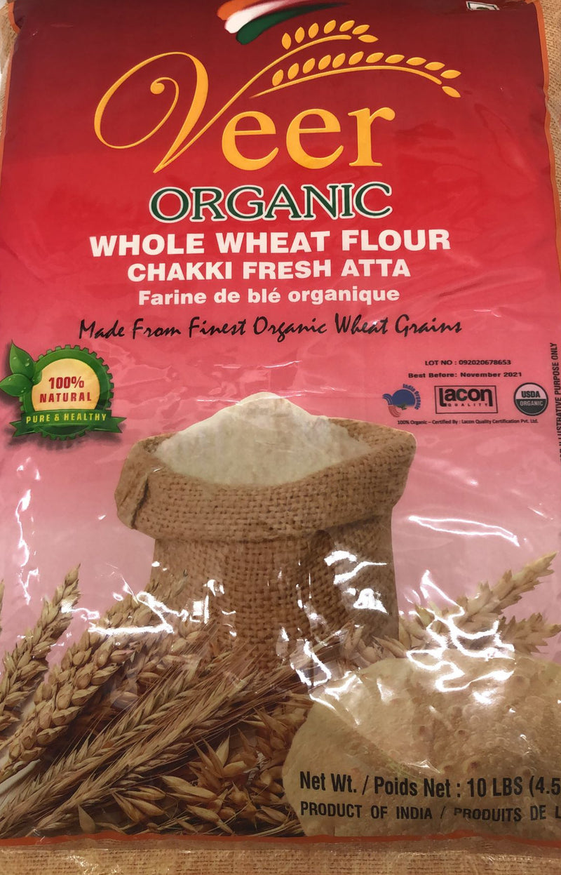 Veer Organic Whole Wheat Flour 10LB