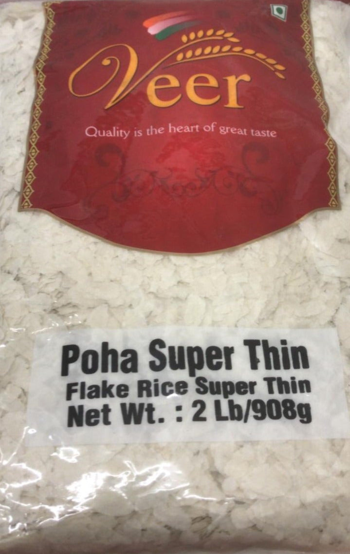Veer Poha Super Thin Flake Rice 2LB