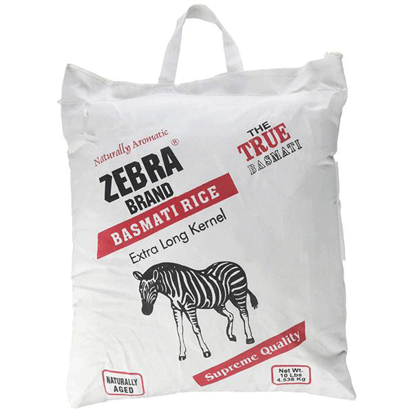 Zebra Basmati White Bag 10LB