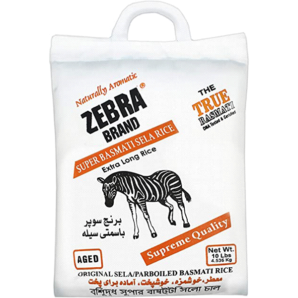 Zebra Sela Basmati White Bag 10LB