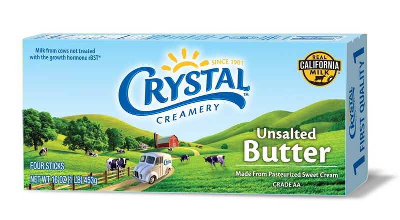 Crystal Unsalted Butter 1LB