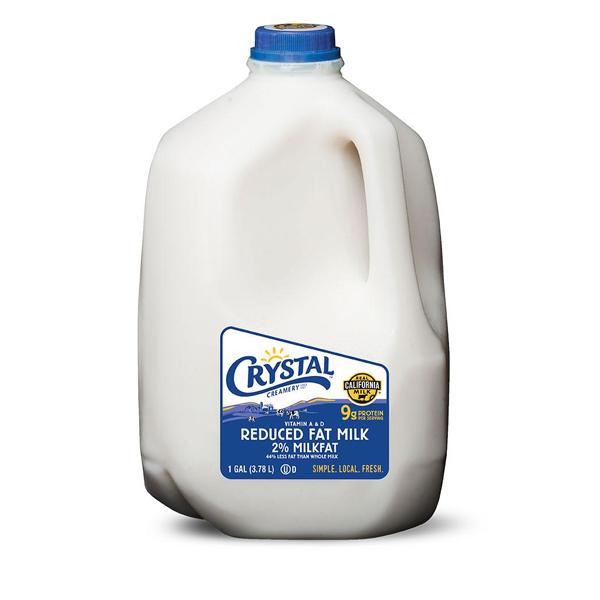 Crystal 2% Reduced Fat Milk 1Gal