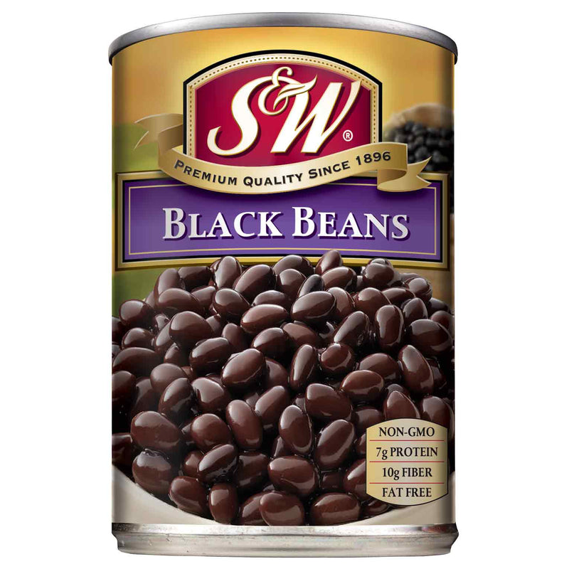 S&W Black Beans 15 OZ